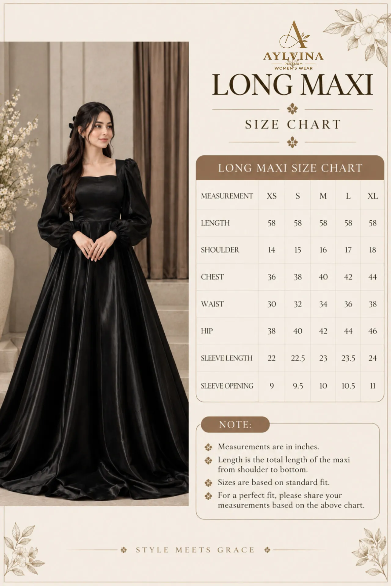 AL130 size chart