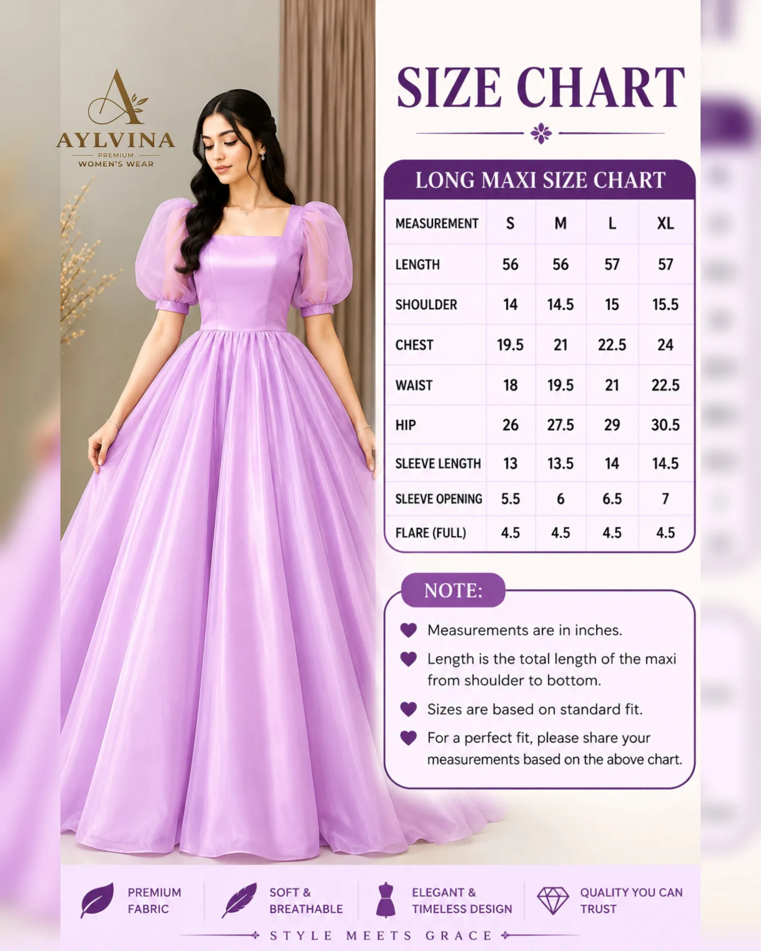AL137 size chart