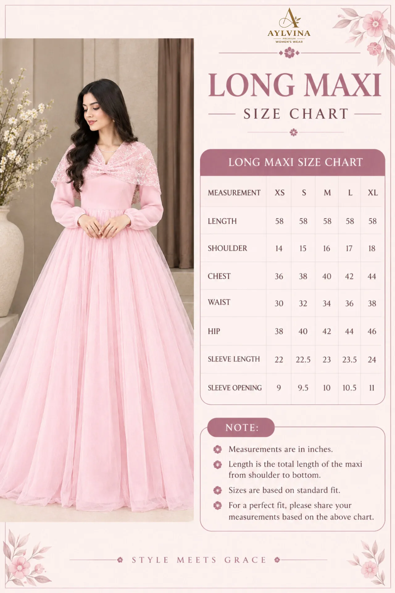AL138 size chart
