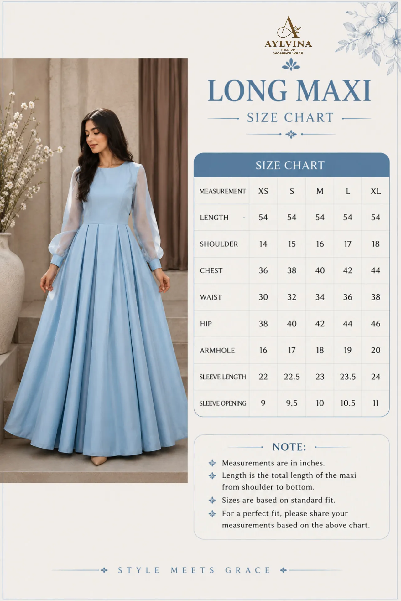 AL140 size chart